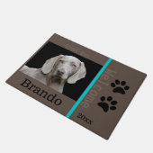 Benutzerdefiniertes Dog-Foto Fußmatte (Schrägansicht)