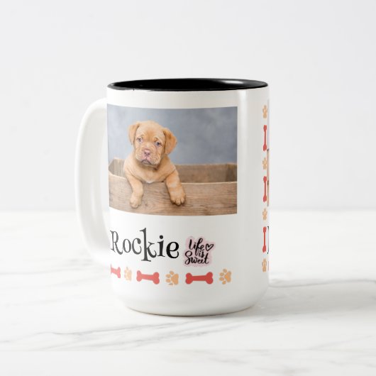 Benutzerdefiniertes Dog-Foto Tasse Begleithelfer-G (Vorderseite Links)