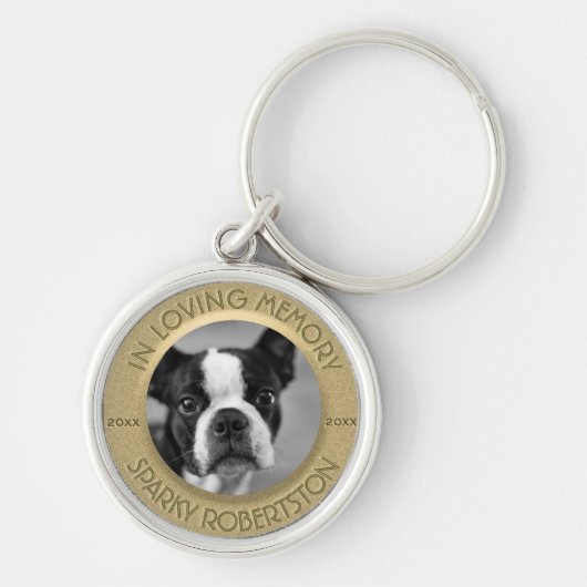 Benutzerdefiniertes Dog-Memorial Schlüsselanhänger (Vorne)