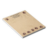 Benutzerdefiniertes Dog Pads Notepad Notizblock (angewinkelt)