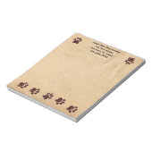 Benutzerdefiniertes Dog Pads Notepad Notizblock (Rotiert)