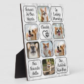 Benutzerdefiniertes Dog-Pet-Memorial 7 Foto Entneh Fotoplatte (Seite)