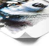 Benutzerdefiniertes Dog-Portrait, Pet-Portrait Poster (Ecke)