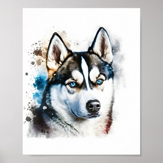 Benutzerdefiniertes Dog-Portrait, Pet-Portrait Poster (Vorne)