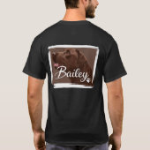 Benutzerdefiniertes Dog-Portrait-Shirt mit Name & T-Shirt (Rückseite)