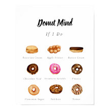 Benutzerdefiniertes Donut-Zeichen für Wasserfarbe