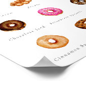 Benutzerdefiniertes Donut-Zeichen für Wasserfarbe Poster (Ecke)