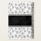 Benutzerdefiniertes Doodle-Swirl-Journal Notizblock (Rückseite)
