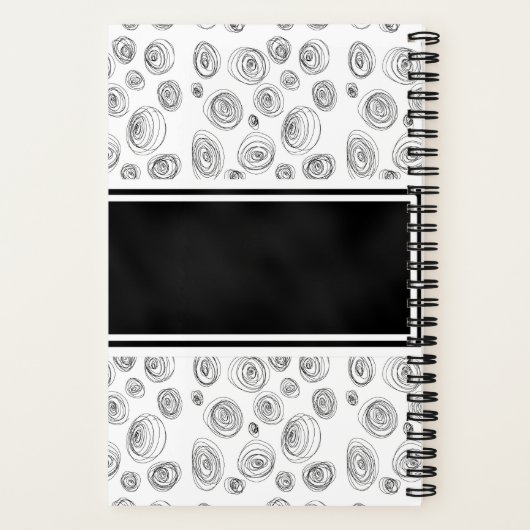 Benutzerdefiniertes Doodle-Swirl-Journal Notizblock (Rückseite)