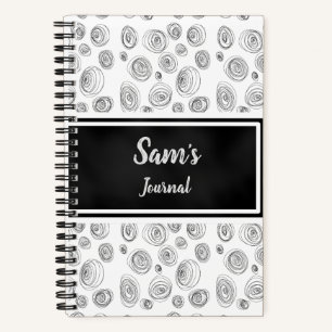 Benutzerdefiniertes Doodle-Swirl-Journal Notizblock