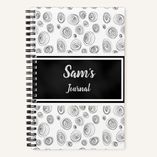 Benutzerdefiniertes Doodle-Swirl-Journal Notizblock (Vorderseite)