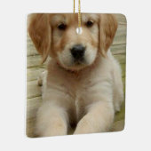 Benutzerdefiniertes Doppelbild Foto Weihnachten Keramikornament (Rechts)