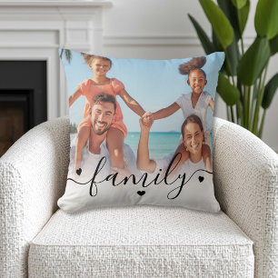 Benutzerdefiniertes doppelseitiges Familienfoto Kissen