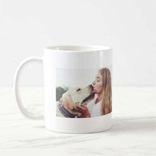 Benutzerdefiniertes doppelseitiges Foto Kaffeetasse (Links)