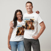 Benutzerdefiniertes doppelseitiges Foto und Text T-Shirt (Unisex)