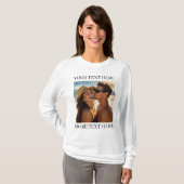 Benutzerdefiniertes doppelseitiges Foto und Text T-Shirt (Vorne ganz)