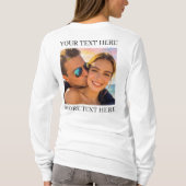 Benutzerdefiniertes doppelseitiges Foto und Text T-Shirt (Rückseite)