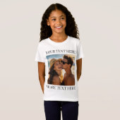Benutzerdefiniertes doppelseitiges Foto und Text T-Shirt (Vorne ganz)