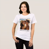 Benutzerdefiniertes doppelseitiges Foto und Text Tri-Blend Shirt (Vorderseite voll)