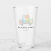 Benutzerdefiniertes doppelseitiges Glas mit Liebes (Rückseite)