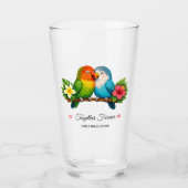 Benutzerdefiniertes doppelseitiges Glas mit Liebes (Vorderseite)