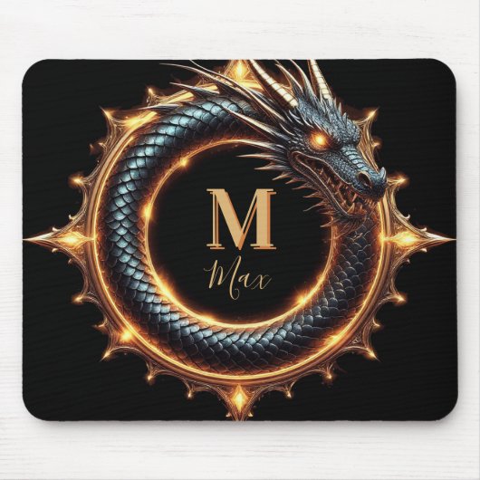 🐉 Benutzerdefiniertes Drachen-Fantasy-Symbol für Mousepad (Vorne)