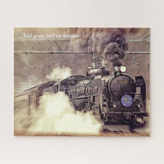 Benutzerdefiniertes, dramatisches Foto der Dampfzu Puzzle (Horizontal)