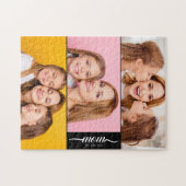 Benutzerdefiniertes Dual-Mutter-Est.-Jahre-Skript  Puzzle (Horizontal)