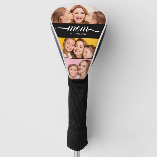 Benutzerdefiniertes Dual-Mutter-Est.-Jahres-Skript Golf Headcover (Vorderseite)