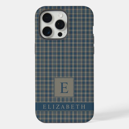 Benutzerdefiniertes dunkelblaues, lichtgraues Must iPhone Hülle (Rückseite)