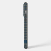 Benutzerdefiniertes dunkelblaues, lichtgraues Must iPhone Hülle (Linke Seite)