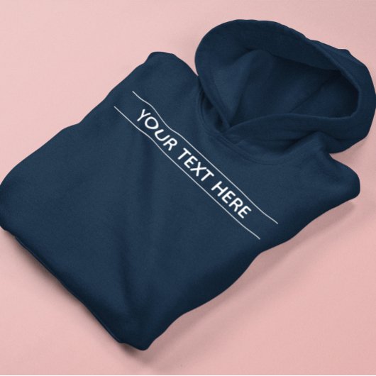 Benutzerdefiniertes dunkles Navy Blau Fügen Sie Ih Hoodie