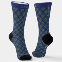 Benutzerdefiniertes dunkles Navy Blue Green Checke