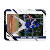 Benutzerdefiniertes dynamisches blaues Baseball-Sp Magnet (Horizontal)