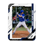 Benutzerdefiniertes dynamisches blaues Baseball-Sp Magnet (Vertikal)