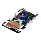 Benutzerdefiniertes dynamisches blaues Baseball-Sp Magnet (Linke Seite)