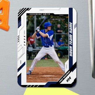 Benutzerdefiniertes dynamisches blaues Baseball-Sp Magnet