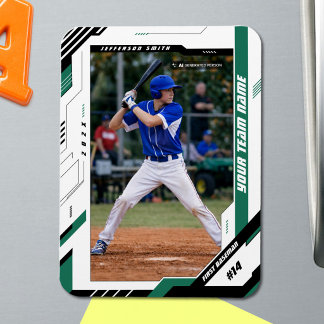 Benutzerdefiniertes dynamisches grünes Baseball-Sp Magnet