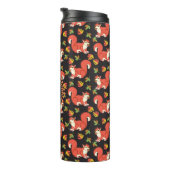 Benutzerdefiniertes Eichhörnchen und Autumn Leaf M Thermosbecher (Nach rechts gedreht)