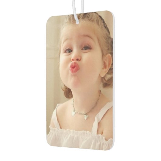 Benutzerdefiniertes eines Personalisierten Fotos Autolufterfrischer (Links)