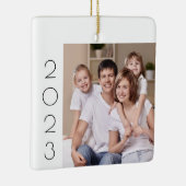 Benutzerdefiniertes, einfaches 2-Foto-Foto mit 2 S Keramikornament (Rechts)