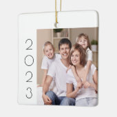 Benutzerdefiniertes, einfaches 2-Foto-Foto mit 2 S Keramikornament (Links)