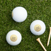 Benutzerdefiniertes einfaches Clean Gold Business  Golfball (Insitu Gras)