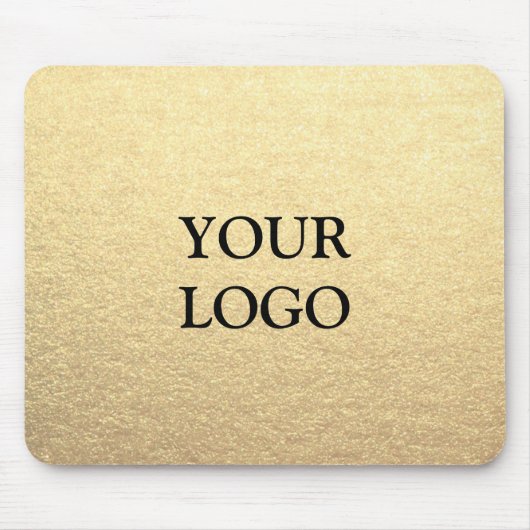 Benutzerdefiniertes einfaches Clean Gold Business Mousepad (Vorne)