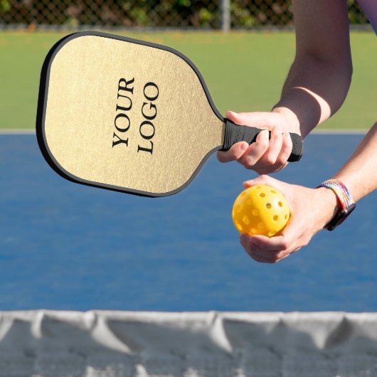Benutzerdefiniertes einfaches Clean Gold Business Pickleball Schläger (InSitu)