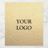 Benutzerdefiniertes einfaches Clean Gold Business Weinetikett (Einzelnes Label)