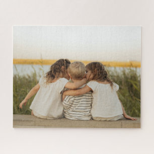 Benutzerdefiniertes einfaches Familienfoto Puzzle