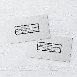 Benutzerdefiniertes einfaches Firmenlogo + Adressg Gummistempel