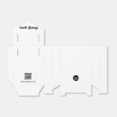 Benutzerdefiniertes einfaches Firmenlogo Danke QR- Geschenkschachtel (Ungefaltet)