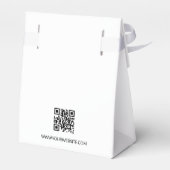 Benutzerdefiniertes einfaches Firmenlogo Danke QR- Geschenkschachtel (Rückseite)